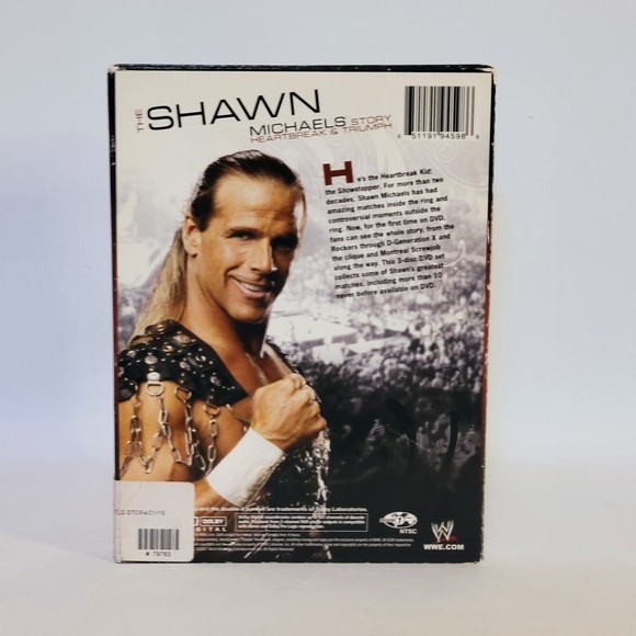WWE The Shawn Michaels Story Heartbreak & Triumph 3 Disc DVD Set. Preowned - Picture 2 of 7